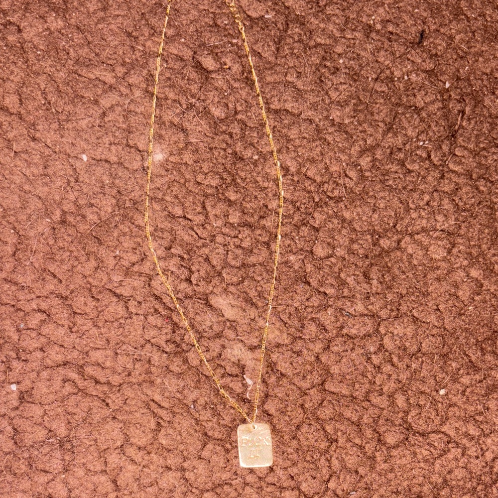 F@@K IT Gold Necklace